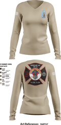 DDT 20743334 Women's Long Sleeve V-neck Shirt - 5