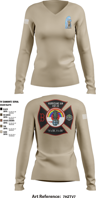Women's Long Sleeve Vneck Shirt, , Police, Teamtime, Team time, sublimation, custom sports apparel, team uniforms, spirit wear, spiritwear, sports uniforms, custom shirts, team store, custom team store, fundraiser sports, apparel fundraiser