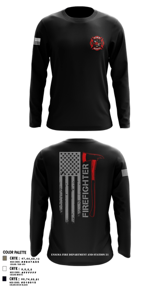Long Sleeve Performance Shirt, enigma, station 21, Fire Department, Teamtime, Team time, sublimation, custom sports apparel, team uniforms, spirit wear, spiritwear, sports uniforms, custom shirts, team store, custom team store, fundraiser sports, apparel fundraiser