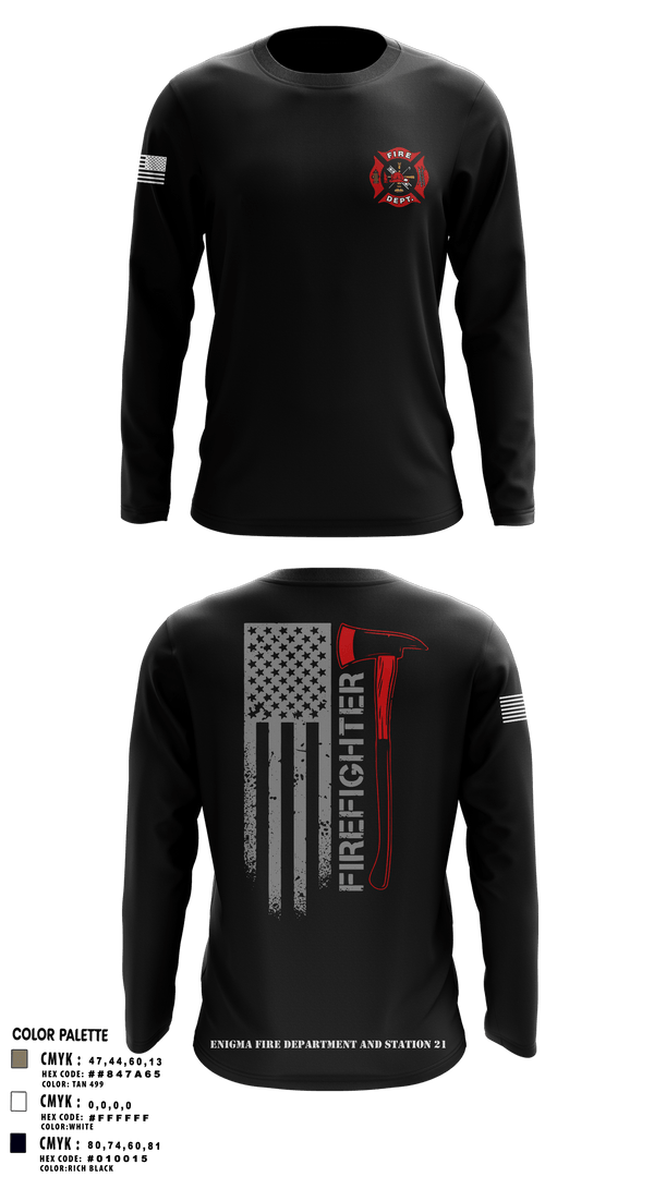 Long Sleeve Performance Shirt, enigma, station 21, Fire Department, Teamtime, Team time, sublimation, custom sports apparel, team uniforms, spirit wear, spiritwear, sports uniforms, custom shirts, team store, custom team store, fundraiser sports, apparel fundraiser