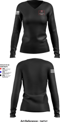 DOW 94701150 Women's Long Sleeve V-neck Shirt - 1