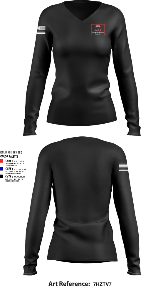 Women's Long Sleeve Vneck Shirt, , Fire Department, Teamtime, Team time, sublimation, custom sports apparel, team uniforms, spirit wear, spiritwear, sports uniforms, custom shirts, team store, custom team store, fundraiser sports, apparel fundraiser