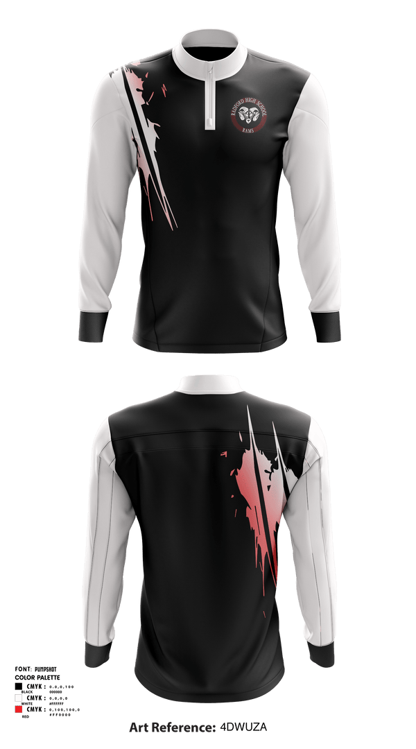 Quarter Zip Jacket, Radford High School Wrestling, Wrestling, Teamtime, Team time, sublimation, custom sports apparel, team uniforms, spirit wear, spiritwear, sports uniforms, custom shirts, team store, custom team store, fundraiser sports, apparel fundraiser