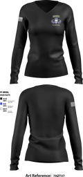 1/65 MP CO (ABN) 926620 Women's Long Sleeve V-neck Shirt - 1