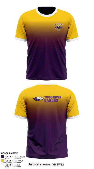 Wood River High School Cheer 55160562 Short Sleeve Performance Shirt - 1