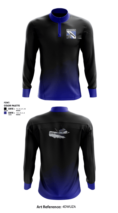 CSUDN- California Sea Urchin Divers NetworkCSUDN- California Sea Urchin Divers Network 32155378 Quarter Zip Jacket - 1
