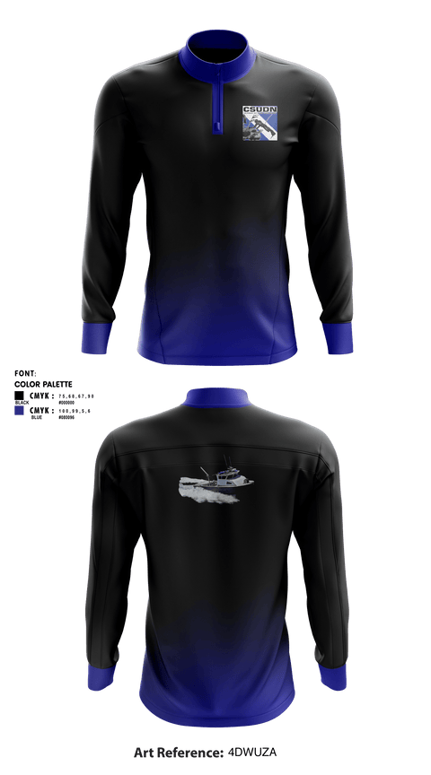 Quarter Zip Jacket, CSUDN- California Sea Urchin Divers NetworkCSUDN- California Sea Urchin Divers Network, , Teamtime, Team time, sublimation, custom sports apparel, team uniforms, spirit wear, spiritwear, sports uniforms, custom shirts, team store, custom team store, fundraiser sports, apparel fundraiser