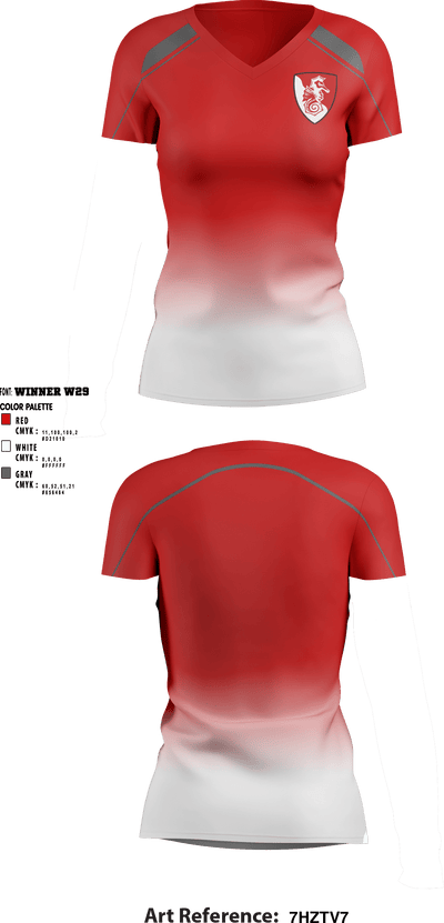 The Fighting 36th 22995999 Women's Short Sleeve V-neck Shirt - 1