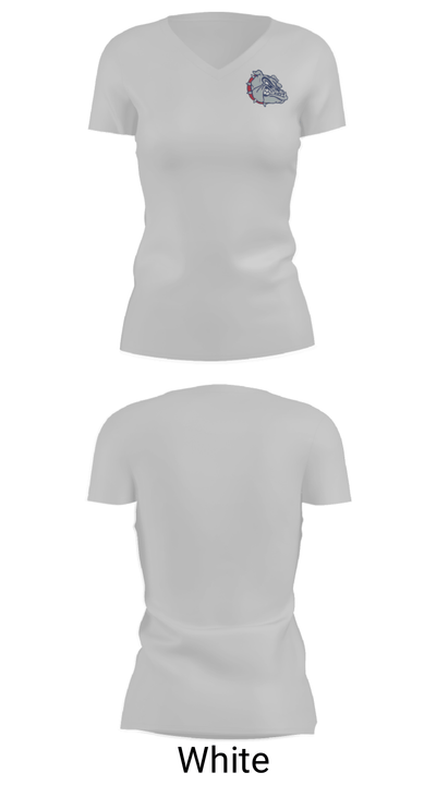 Ramona High School Cheer 63136049 Women's Short Sleeve V-neck Shirt - 22