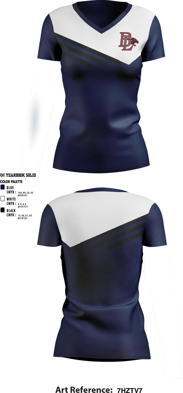 Women's Short Sleeve Vneck Shirt, Buckeye Local High School, Spirit Store, Teamtime, Team time, sublimation, custom sports apparel, team uniforms, spirit wear, spiritwear, sports uniforms, custom shirts, team store, custom team store, fundraiser sports, apparel fundraiser