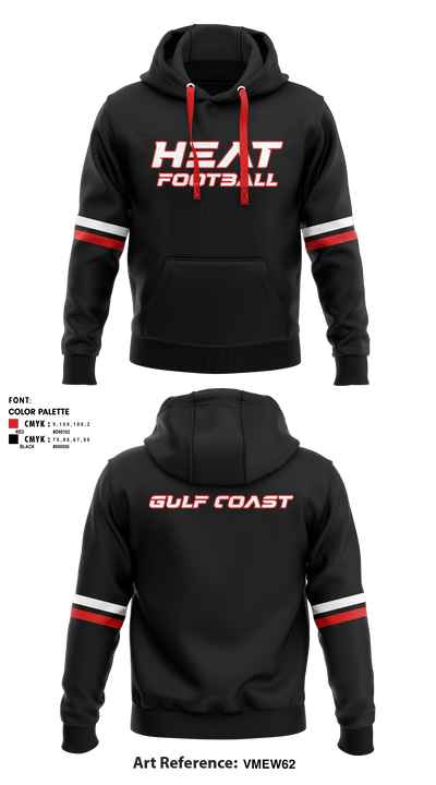 Gulf Coast Heat Flag Football 63004106 Hoodie - 3