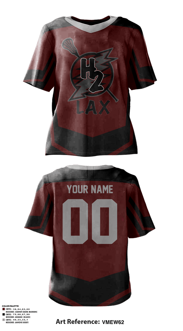 Mens Lacrosse Jersey, H2 LACROSSE, Men's Lacrosse, Teamtime, Team time, sublimation, custom sports apparel, team uniforms, spirit wear, spiritwear, sports uniforms, custom shirts, team store, custom team store, fundraiser sports, apparel fundraiser