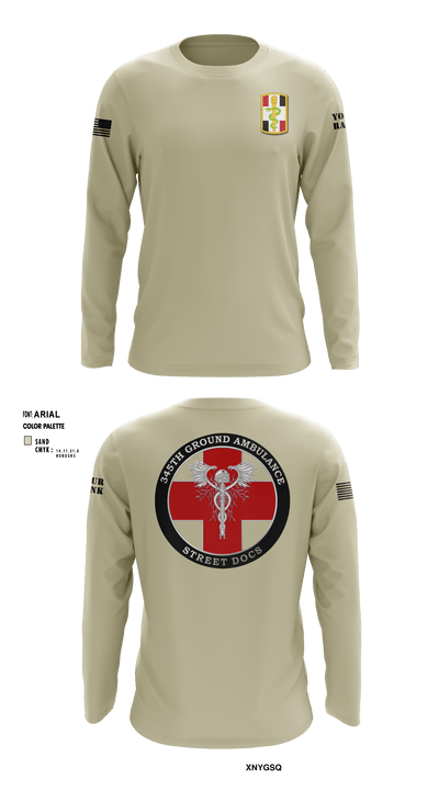 345th MCGA 98196690 Long Sleeve Performance Shirt - 15
