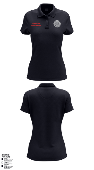 Women's Short Sleeve Performance Polo, , Fire Department, Teamtime, Team time, sublimation, custom sports apparel, team uniforms, spirit wear, spiritwear, sports uniforms, custom shirts, team store, custom team store, fundraiser sports, apparel fundraiser