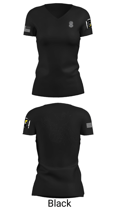 SPD TACTICAL RESPONSE TEAM 13504986 Women's Short Sleeve V-neck Shirt - 21