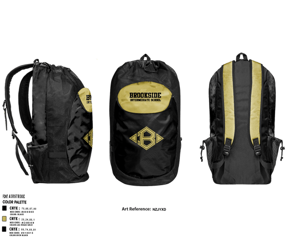 Gear Bag, Brookside Intermediate School Track, Track & Field, Teamtime, Team time, sublimation, custom sports apparel, team uniforms, spirit wear, spiritwear, sports uniforms, custom shirts, team store, custom team store, fundraiser sports, apparel fundraiser