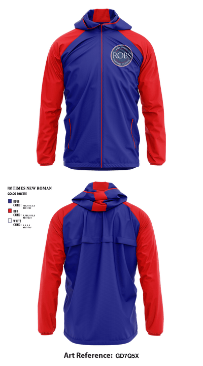 River Oaks Baptist School 46790236 Windbreaker - 1