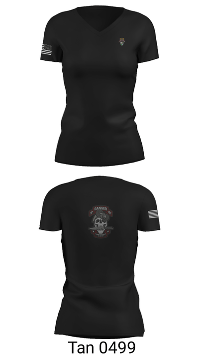 Rangers 76653179 Women's Short Sleeve V-neck Shirt - 23