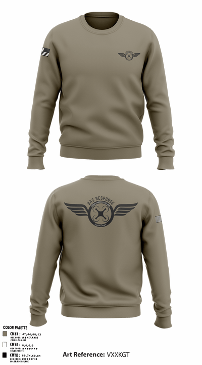 CCPD UAS Response Unit 5071310 Crew Neck Sweatshirt - 1