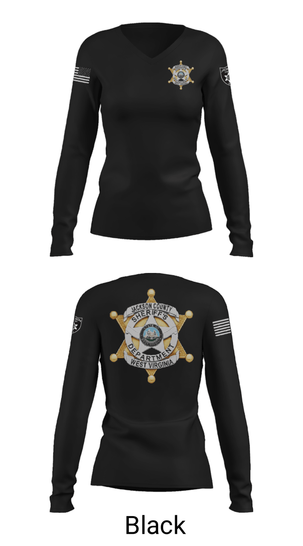 Women's Long Sleeve Vneck Shirt, , Police, Teamtime, Team time, sublimation, custom sports apparel, team uniforms, spirit wear, spiritwear, sports uniforms, custom shirts, team store, custom team store, fundraiser sports, apparel fundraiser