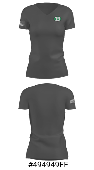 Women's Short Sleeve Vneck Shirt, Brenham High School Golf, Golf, Teamtime, Team time, sublimation, custom sports apparel, team uniforms, spirit wear, spiritwear, sports uniforms, custom shirts, team store, custom team store, fundraiser sports, apparel fundraiser