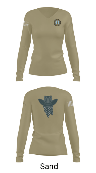 4th Platoon “Bandits” 80274914 Women's Long Sleeve V-neck Shirt - 42