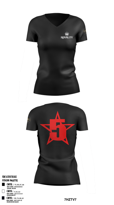 ARMSTRONGINC.Est1964 5136352 Women's Short Sleeve V-neck Shirt - 1