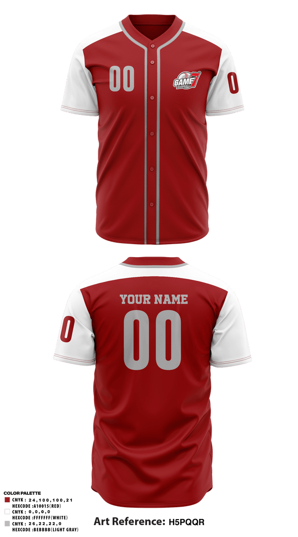 Full Button Baseball Jersey, Game 7 Baseball, Baseball, Teamtime, Team time, sublimation, custom sports apparel, team uniforms, spirit wear, spiritwear, sports uniforms, custom shirts, team store, custom team store, fundraiser sports, apparel fundraiser