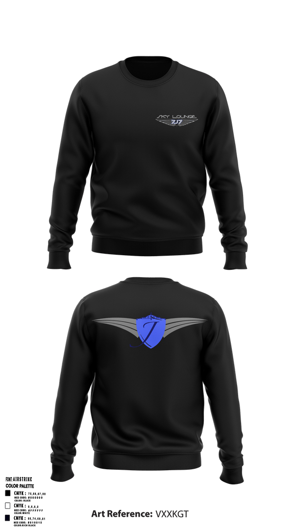 Crew Neck Sweatshirt, 7J7 Sky lounge7J7 Sky lounge, , Teamtime, Team time, sublimation, custom sports apparel, team uniforms, spirit wear, spiritwear, sports uniforms, custom shirts, team store, custom team store, fundraiser sports, apparel fundraiser