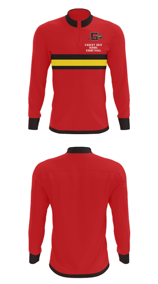 Quarter Zip Jacket, Gilbert High School Basketball, Women's Basketball, Teamtime, Team time, sublimation, custom sports apparel, team uniforms, spirit wear, spiritwear, sports uniforms, custom shirts, team store, custom team store, fundraiser sports, apparel fundraiser
