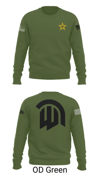Crew Neck Sweatshirt, , Army, Teamtime, Team time, sublimation, custom sports apparel, team uniforms, spirit wear, spiritwear, sports uniforms, custom shirts, team store, custom team store, fundraiser sports, apparel fundraiser