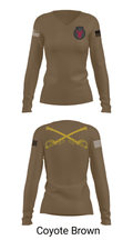 1-145th Armor 33702857 Women's Long Sleeve V-neck Shirt - 38