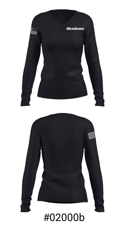 Shadows 75126858 Women's Long Sleeve V-neck Shirt - 48