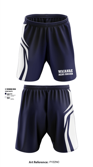 Athletic Shorts With Pockets, Waianae High School Soccer, Men's Soccer, Teamtime, Team time, sublimation, custom sports apparel, team uniforms, spirit wear, spiritwear, sports uniforms, custom shirts, team store, custom team store, fundraiser sports, apparel fundraiser