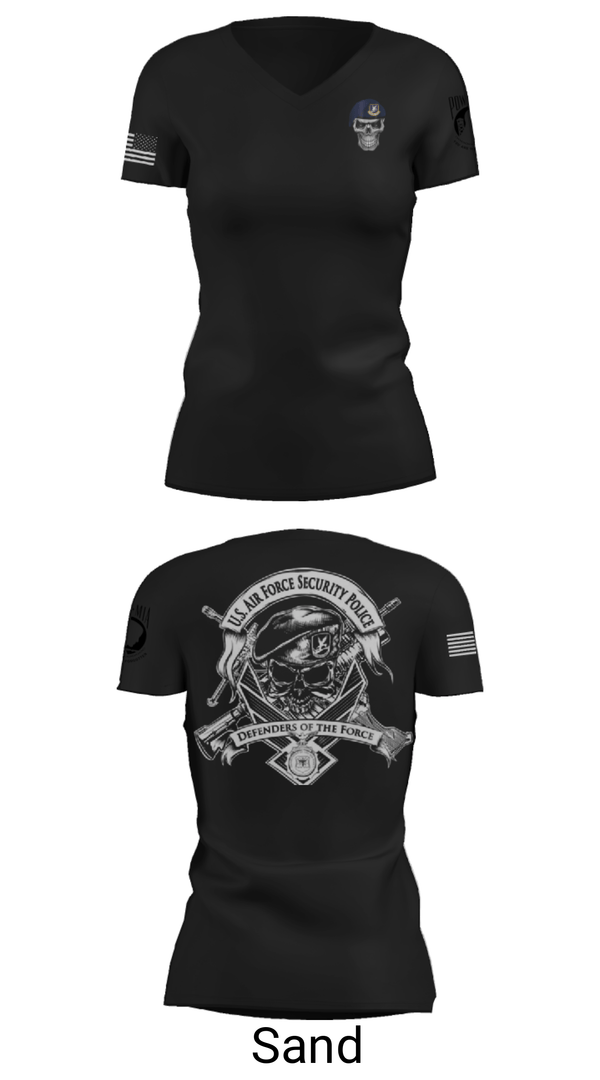 Women's Short Sleeve Vneck Shirt, , Air Force, Teamtime, Team time, sublimation, custom sports apparel, team uniforms, spirit wear, spiritwear, sports uniforms, custom shirts, team store, custom team store, fundraiser sports, apparel fundraiser