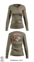 HHT, 2-11th ACR 80807655 Women's Long Sleeve V-neck Shirt - 2