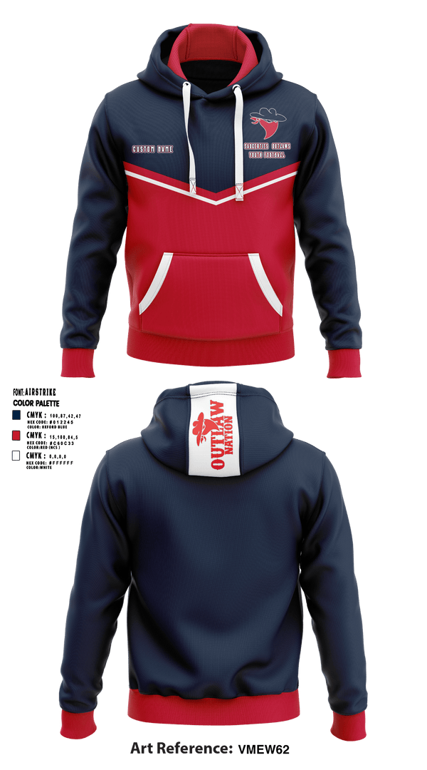 Hoodie, Saugerties Outlaws, Football, Teamtime, Team time, sublimation, custom sports apparel, team uniforms, spirit wear, spiritwear, sports uniforms, custom shirts, team store, custom team store, fundraiser sports, apparel fundraiser