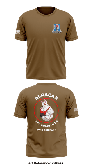 Short Sleeve Performance Shirt, Alpha Company 205th MI BN, Army, Teamtime, Team time, sublimation, custom sports apparel, team uniforms, spirit wear, spiritwear, sports uniforms, custom shirts, team store, custom team store, fundraiser sports, apparel fundraiser