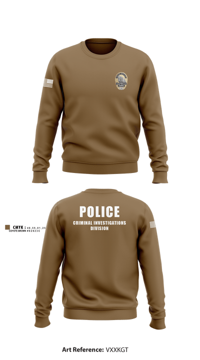 POLICE CRIMINAL INVESTIGATIONS DIVISION 56633419 Crew Neck Sweatshirt - 4