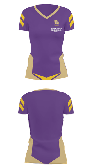 Women's Short Sleeve Vneck Shirt, Queen Creek High School Golf, Golf, Teamtime, Team time, sublimation, custom sports apparel, team uniforms, spirit wear, spiritwear, sports uniforms, custom shirts, team store, custom team store, fundraiser sports, apparel fundraiser