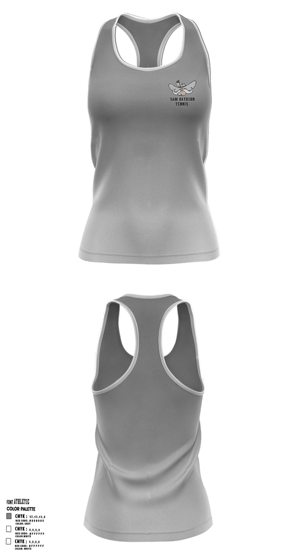 Tank Top, Sam Rayburn High School Tennis, Tennis, Teamtime, Team time, sublimation, custom sports apparel, team uniforms, spirit wear, spiritwear, sports uniforms, custom shirts, team store, custom team store, fundraiser sports, apparel fundraiser