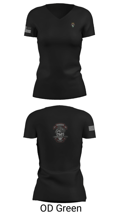 Rangers 76653179 Women's Short Sleeve V-neck Shirt - 22