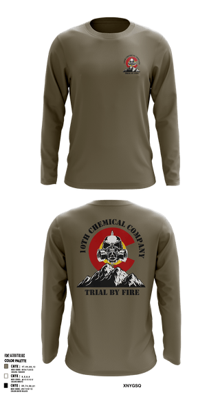 Long Sleeve Performance Shirt, 10th Chemical Company, , Teamtime, Team time, sublimation, custom sports apparel, team uniforms, spirit wear, spiritwear, sports uniforms, custom shirts, team store, custom team store, fundraiser sports, apparel fundraiser