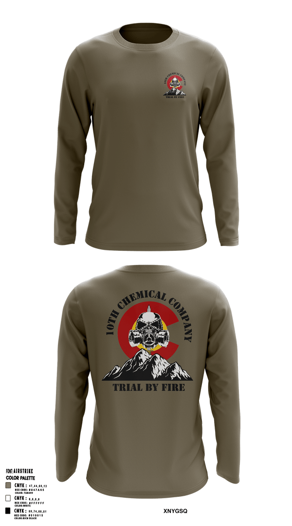 Long Sleeve Performance Shirt, 10th Chemical Company, , Teamtime, Team time, sublimation, custom sports apparel, team uniforms, spirit wear, spiritwear, sports uniforms, custom shirts, team store, custom team store, fundraiser sports, apparel fundraiser