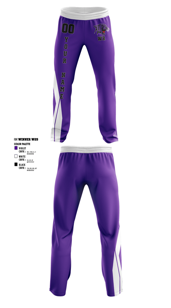 Sweatpants, Wind River High School Football, Football, Teamtime, Team time, sublimation, custom sports apparel, team uniforms, spirit wear, spiritwear, sports uniforms, custom shirts, team store, custom team store, fundraiser sports, apparel fundraiser