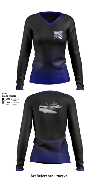 Women's Long Sleeve Vneck Shirt, CSUDN- California Sea Urchin Divers NetworkCSUDN- California Sea Urchin Divers Network, , Teamtime, Team time, sublimation, custom sports apparel, team uniforms, spirit wear, spiritwear, sports uniforms, custom shirts, team store, custom team store, fundraiser sports, apparel fundraiser