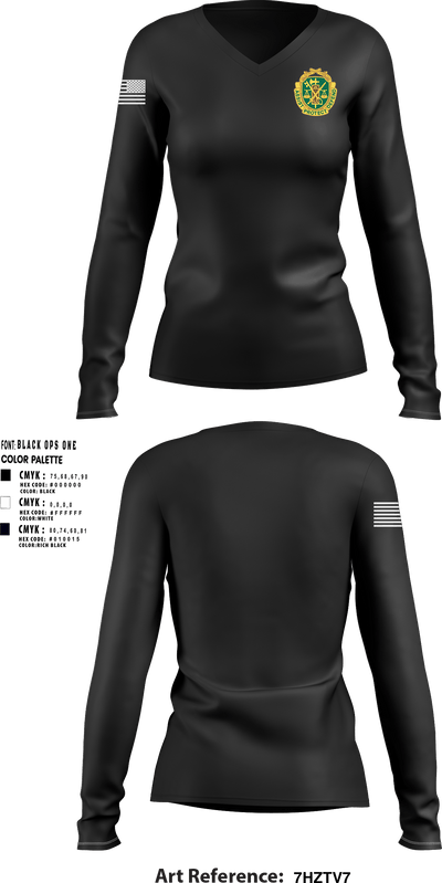 MPI AWOL RECOVERY 90958355 Women's Long Sleeve V-neck Shirt - 1