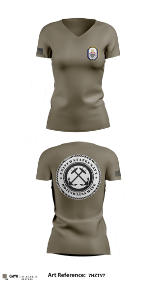 Women's Short Sleeve Vneck Shirt, Boatswains mate, Navy, Teamtime, Team time, sublimation, custom sports apparel, team uniforms, spirit wear, spiritwear, sports uniforms, custom shirts, team store, custom team store, fundraiser sports, apparel fundraiser