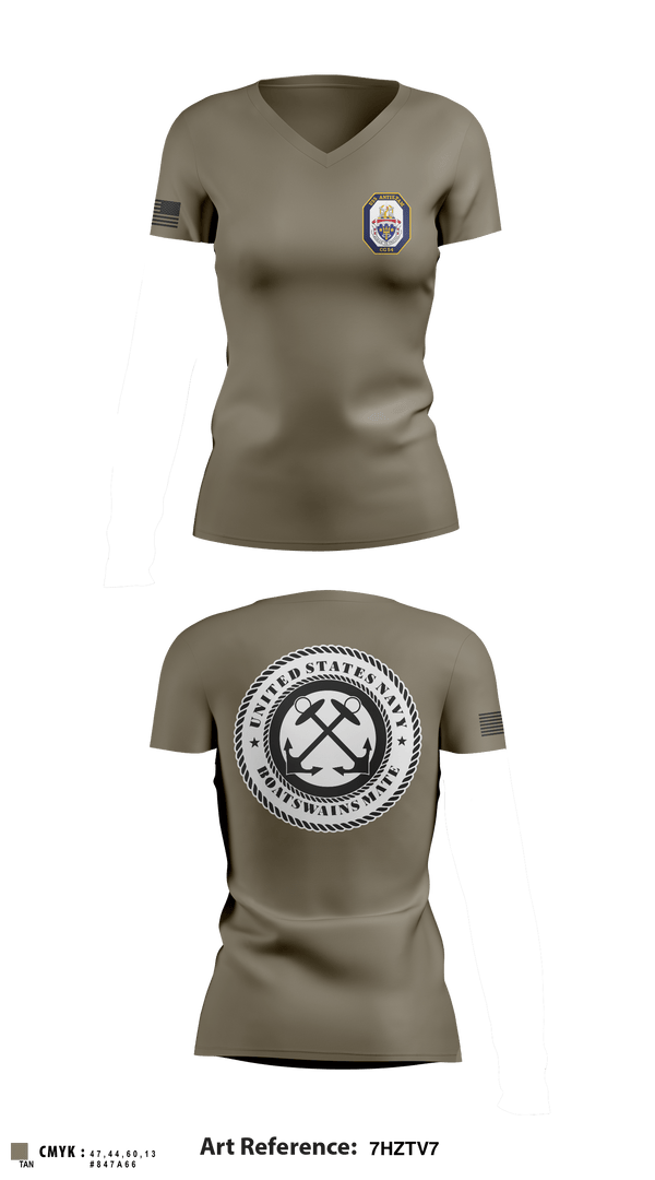 Women's Short Sleeve Vneck Shirt, Boatswains mate, Navy, Teamtime, Team time, sublimation, custom sports apparel, team uniforms, spirit wear, spiritwear, sports uniforms, custom shirts, team store, custom team store, fundraiser sports, apparel fundraiser