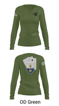 Anvil company, 2-22 Infantry 69124042 Women's Long Sleeve V-neck Shirt - 40